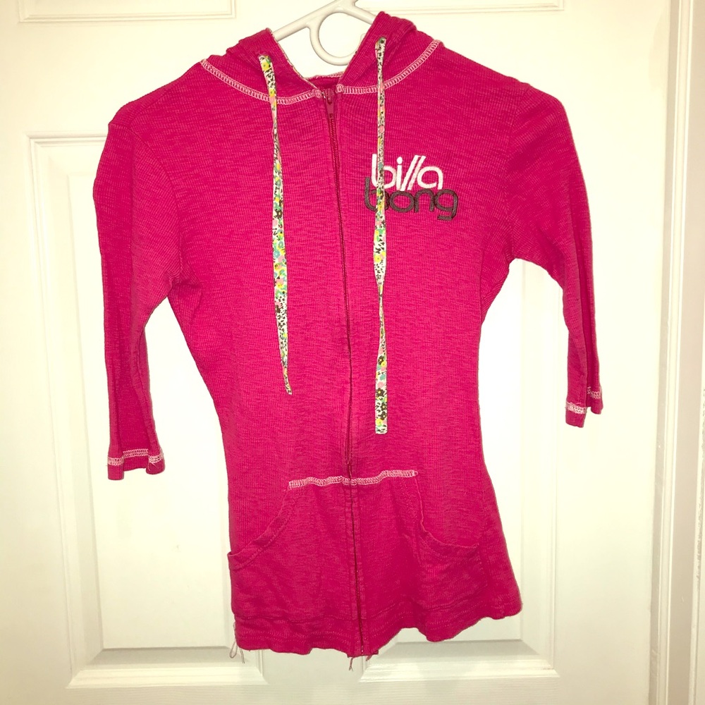 Billabong hooded pink jacket